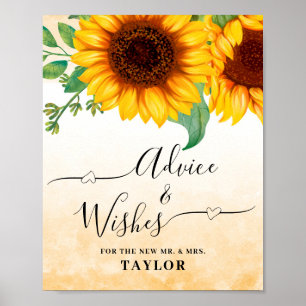 Affiche Avis et vœux pancarte de mariage