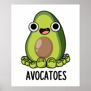 Affiche Avoca-toes Blagues drôles sur l'avocat 