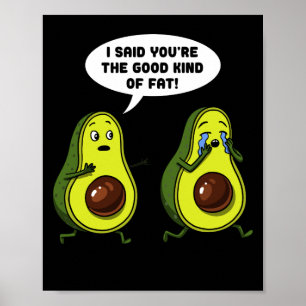Affiche Avocado Le Bon Genre De Gros Gros Amusant Vegan Pl