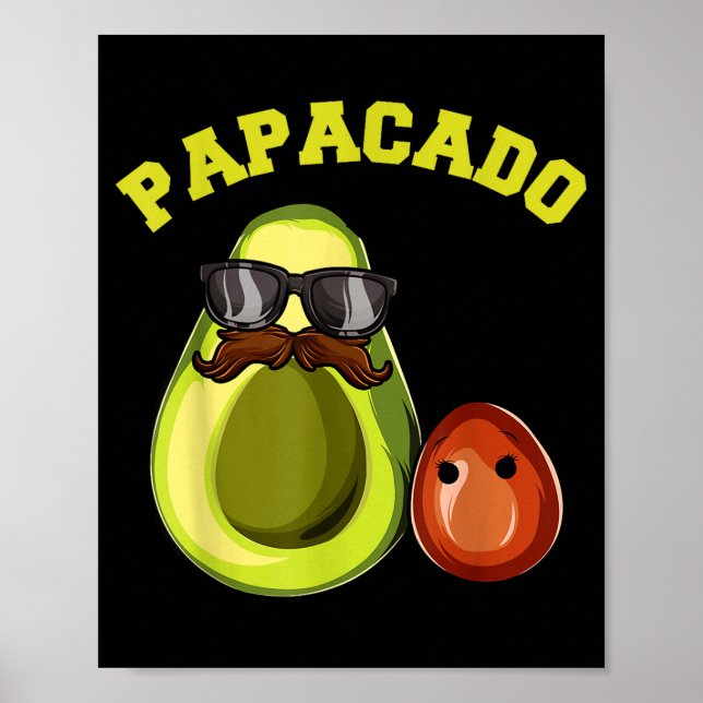 Affiche Avocado Shirt For Men, Papacado Pregnancy Announce (Devant)