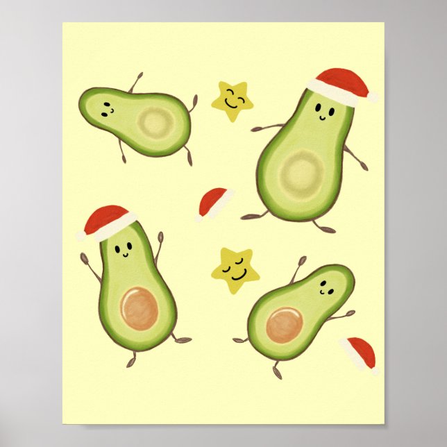 Affiche Avocados & Noël (Devant)