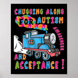 Affiche Avocat Acceptation Train Puzzle Cool Autisme Aware