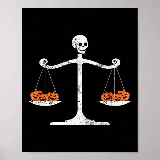 Affiche Avocat squelette Halloween sarcasme étudiant en dr (Devant)