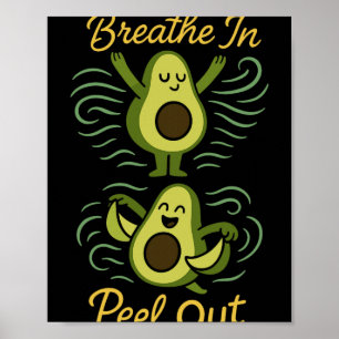 Affiche Avocat Yoga Drôle Namaste Pun Fitness à base de pl