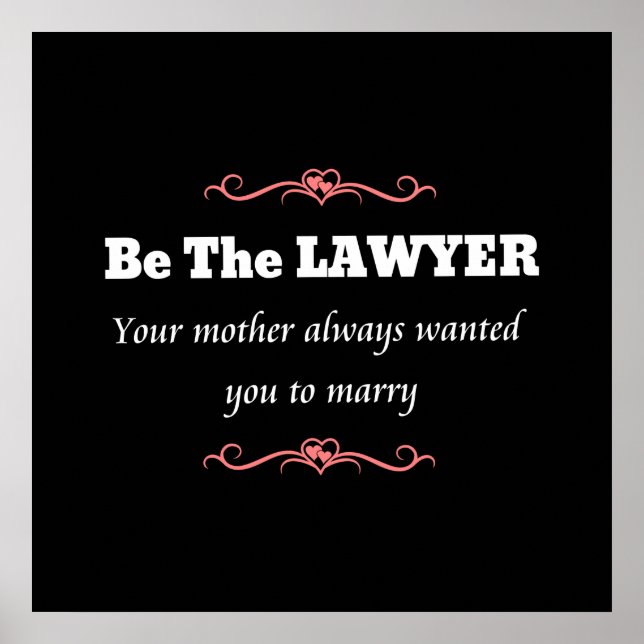 Affiche Avocate de la Faculté de droit - Diplôme (Devant)