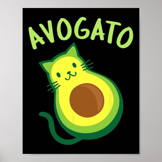 Affiche Avogato Cat Avocado - Funny Cinco De Mayo (Devant)