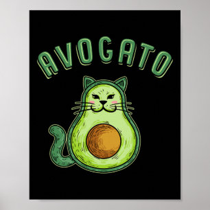 Affiche Avogato - Drôle Cinco De Mayo Avocado Cat