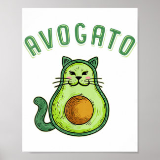 Affiche Avogato - Funny Cinco de Mayo Avocado Cat