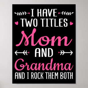 Affiche Avoir deux titres maman grand-mère et rock mères d