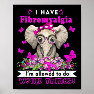 Affiche Avoir Fibromyalgie Sensibilisation Elephant Amusan