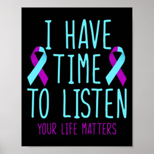 Affiche Avoir le temps d'écouter la sensibilisation à la p