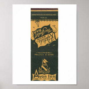 Affiche Avon by the Sea NJ, Avon Inn 1950s Matchbook