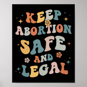 Affiche Avortement Safe & Feminist juridique Pro Choic