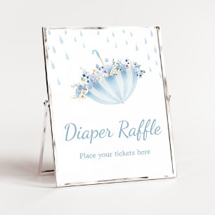 Affiche Avril Douche Apporter Mai Fleurs Déchets Raffle