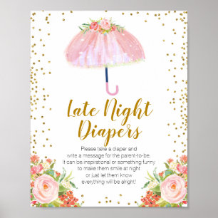 Affiche Avril Douches Apportent Mai Fleurs Dernière Nuit D