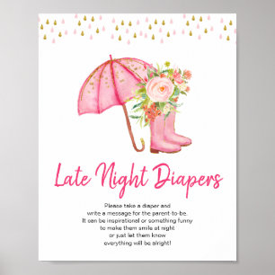 Affiche Avril Douches Apportent Mai Fleurs Dernière Nuit D