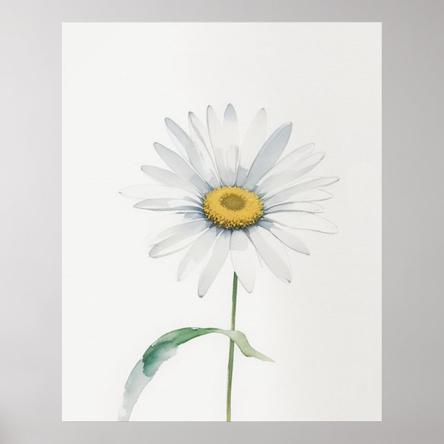 Affiche Avril Fleur de naissance de marguerite (Devant)