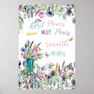 Affiche Avril pleut, mai fleurit