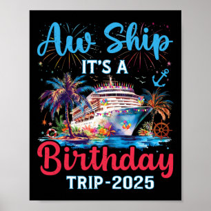 Affiche Aw Expédiez Son Voyage D'Anniversaire 2025 Cruise