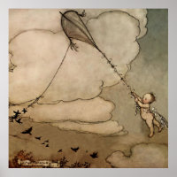 « Away On a Kite » par Arthur Rackham