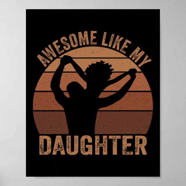Affiche Awesome Comme Ma Fille JunetDix Black Melanin (Devant)