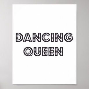 Affiche Awesome Dancing Queen 1970s Style Cadeau