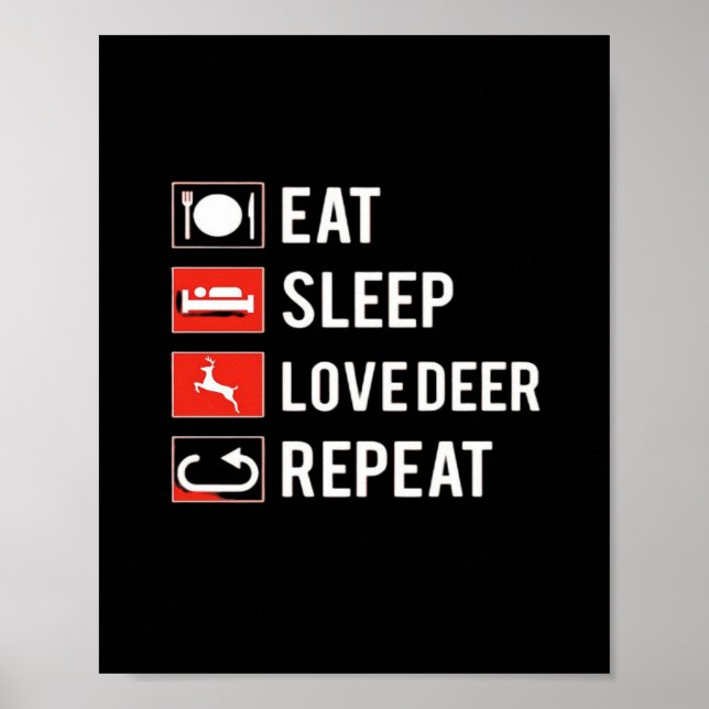Affiche Awesome Deer Lover Creative Modern Design  (Devant)