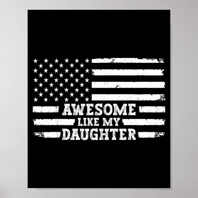 Affiche Awesome Like My Daughter Men Funny  (Devant)