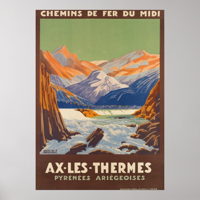 AFFICHE AX LES THERMES (Devant)