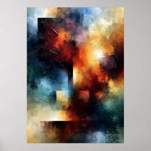 Affiche Axe Lumineux Shibui Inspiré de la Texture Japonais