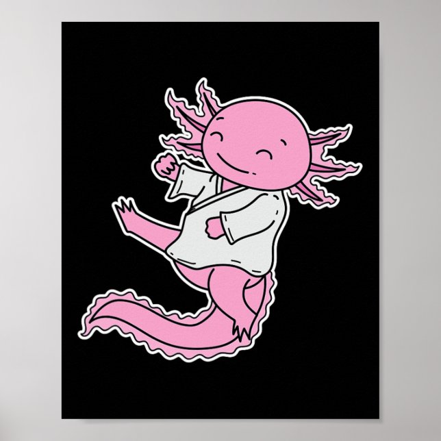 Affiche Axolotl fait du karaté (Devant)