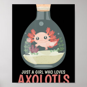 Affiche Axolotl Fish Tank Axolotl Questions mignon Anime K