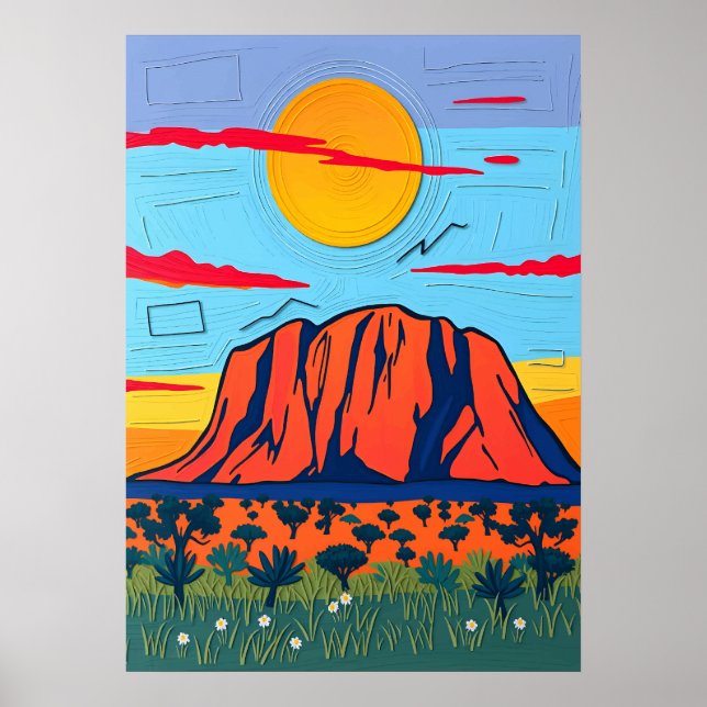 Affiche Ayers Rock (Devant)
