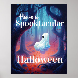 Affiche Ayez un fantôme d'Halloween Spooktaculaire
