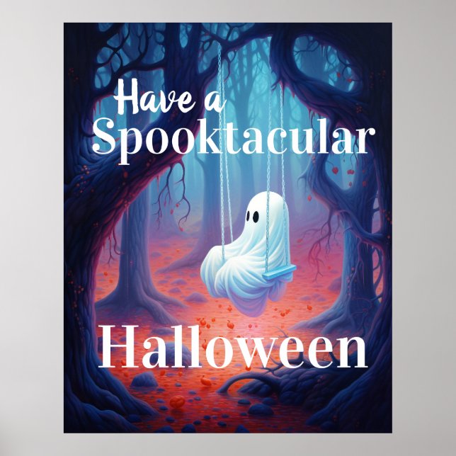 Affiche Ayez un fantôme d'Halloween Spooktaculaire (Devant)