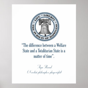 Affiche Ayn Rand Quote (Totalitarianism)