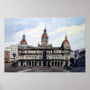 Affiche Ayuntamiento de A Coruña/Conseil municipal de A Co