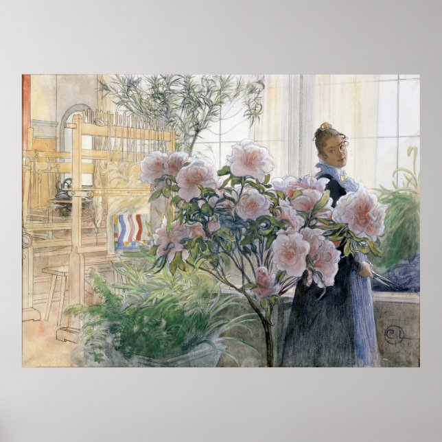 Affiche Azalea par Carl Larsson (Devant)
