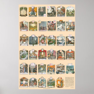 Affiche Azbuka (Alphabet) par Alexander Benois