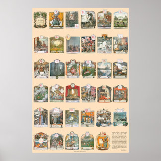 Affiche Azbuka (Alphabet) par Alexander Benois