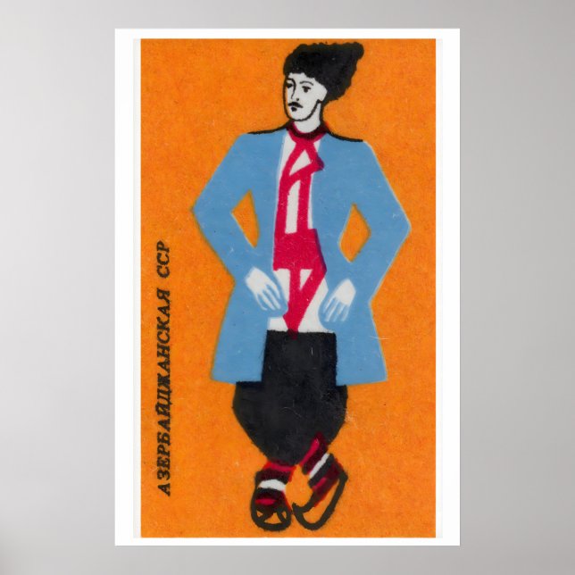 Affiche Azerbaijani Man - Matchbox Print - Aesthetic Wall (Devant)