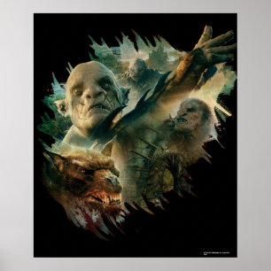 Affiche Azog, Narzug, and Bolg Graphic