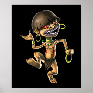 Affiche Aztec Créature Chaneque