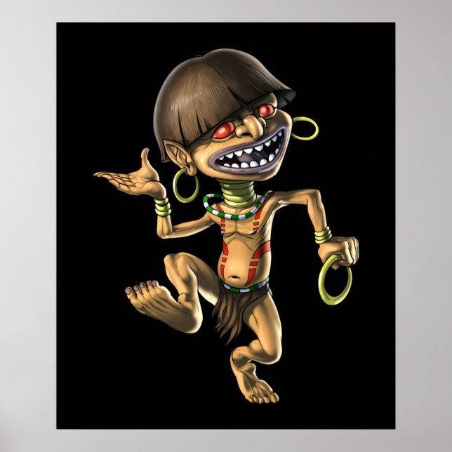 Affiche Aztec Créature Chaneque (Devant)