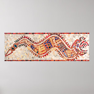 Affiche Aztec Dragon Mosaic