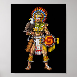 Affiche Aztec Eagle Warrior