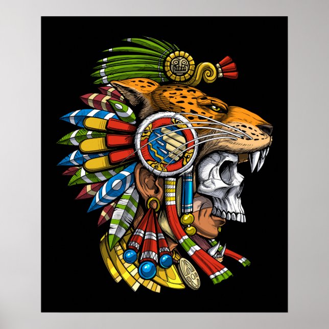Affiche Aztec Jaguar Mask (Devant)