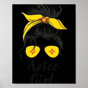 Affiche Aztec Nouveau-Mexique Femmes Fille