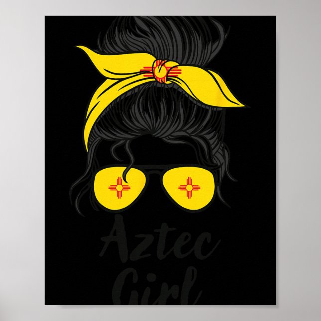 Affiche Aztec Nouveau-Mexique Femmes Fille  (Devant)