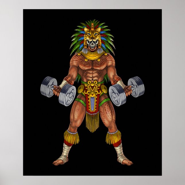 Affiche Aztec Warrior Weightlifting (Devant)